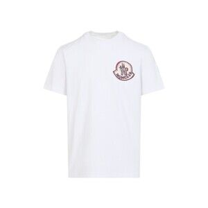 Moncler Minimalist Cotton T-Shirt With Emblem Logo - NWT